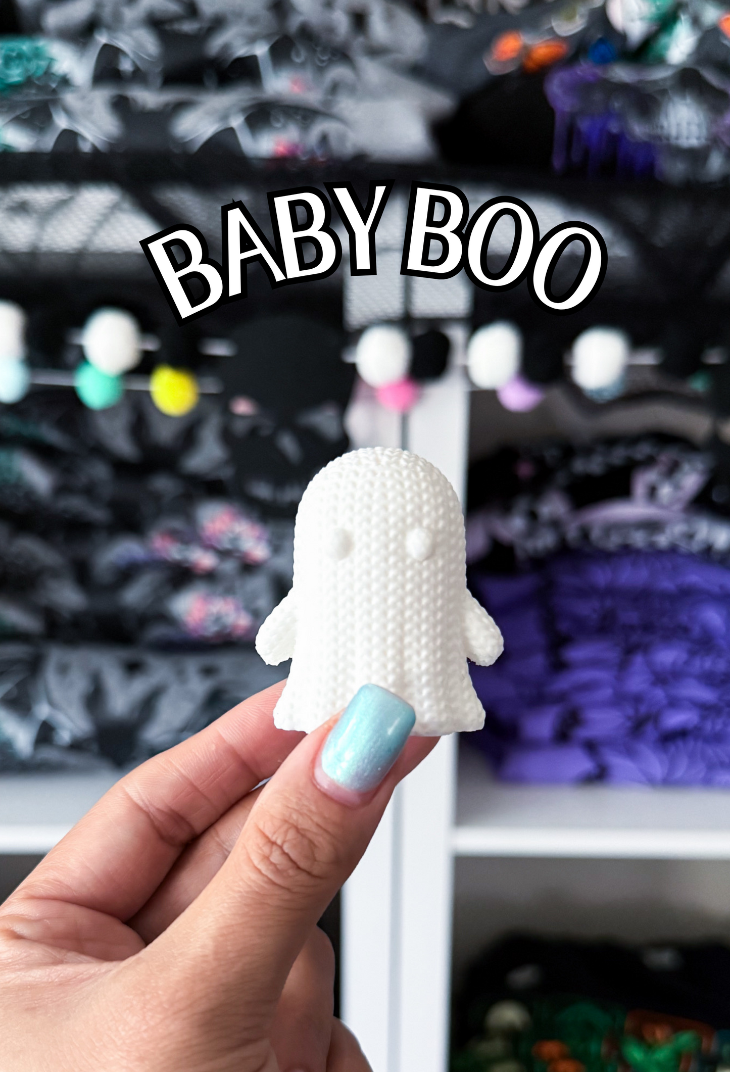 Baby Boo - 3D Printed Mini Bat - Haunted Desk Decor