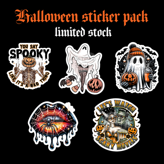 Halloween Sticker Pack - Pack of 5