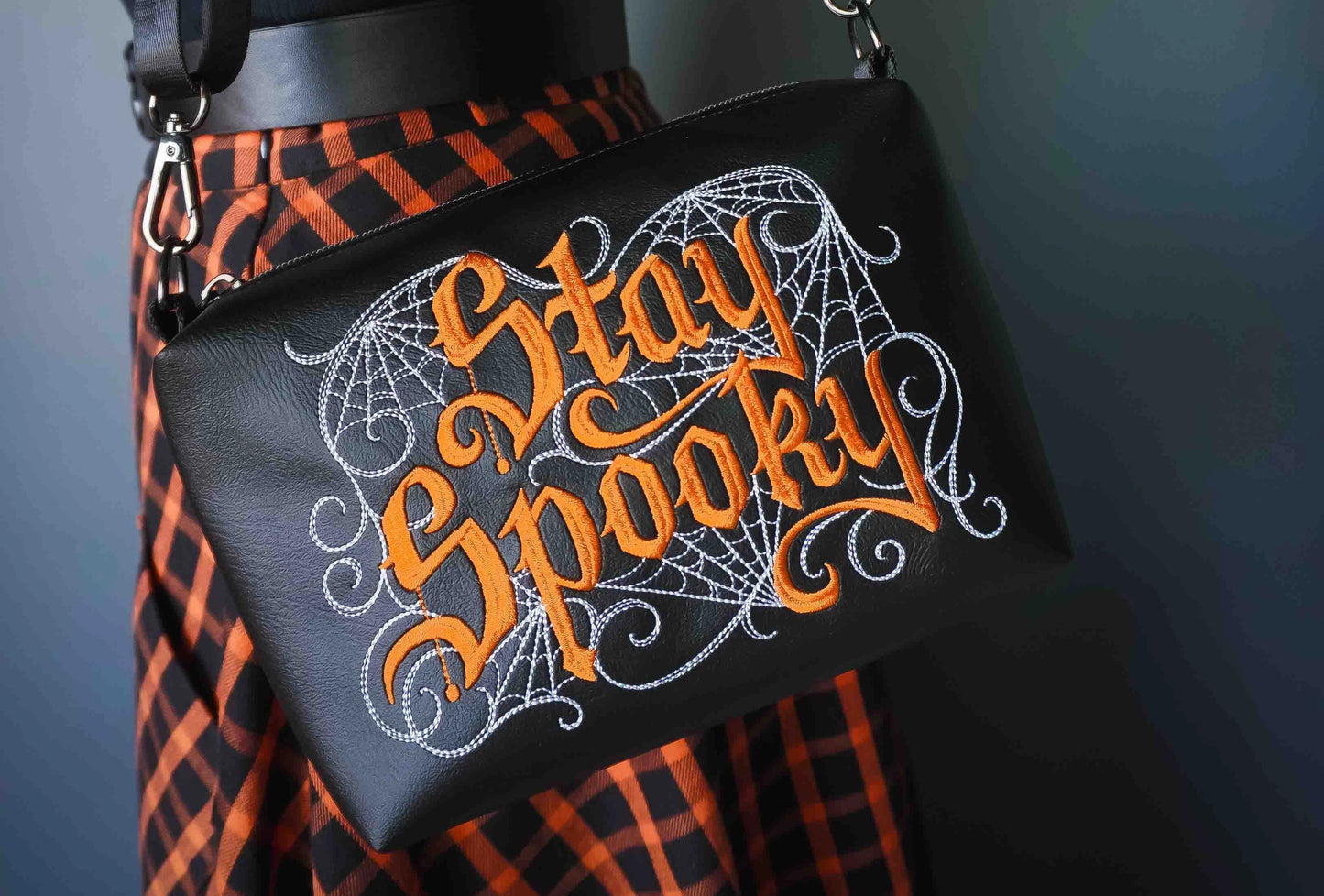 Stay Spooky Small Crossbody Bag – Vegan Leather