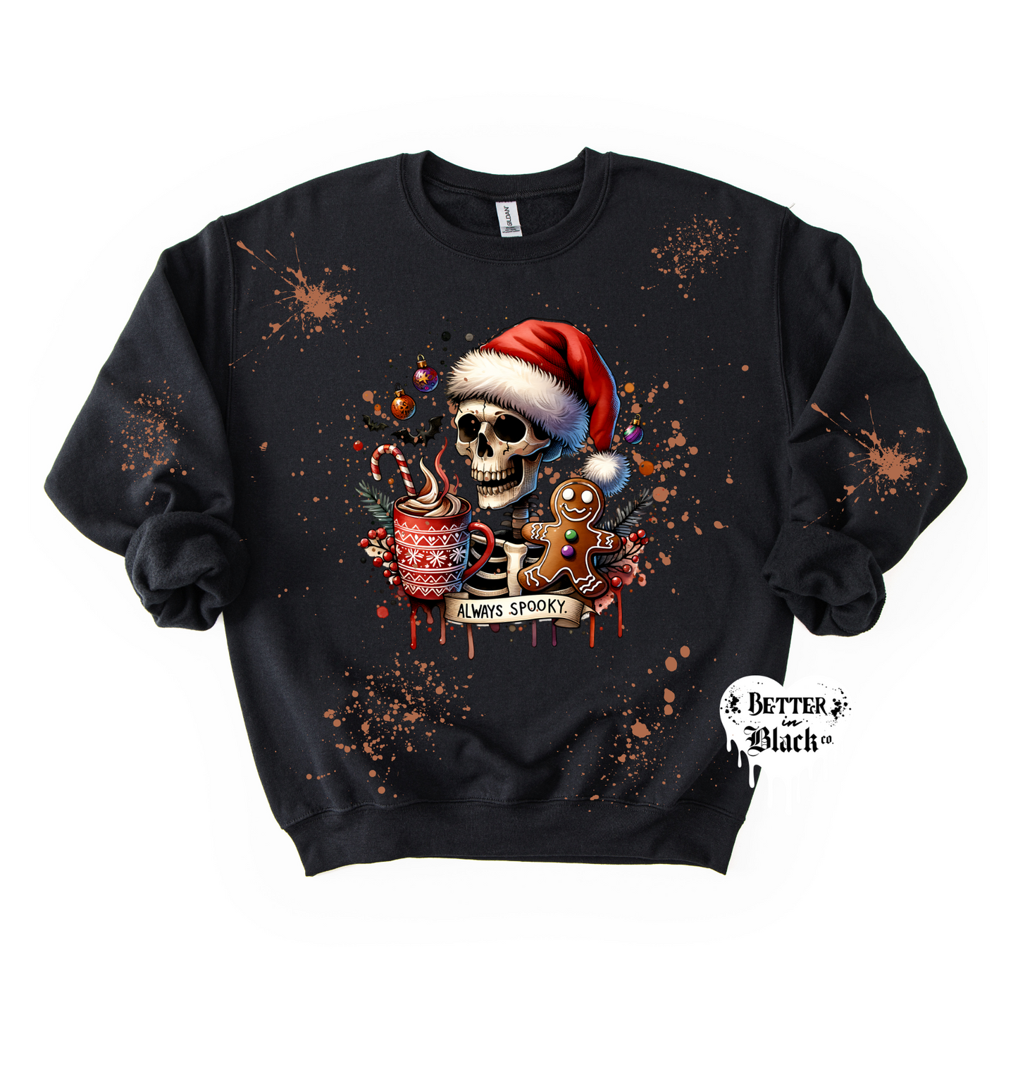 Always Spooky -  Bleached Unisex Adult Sweatshirt