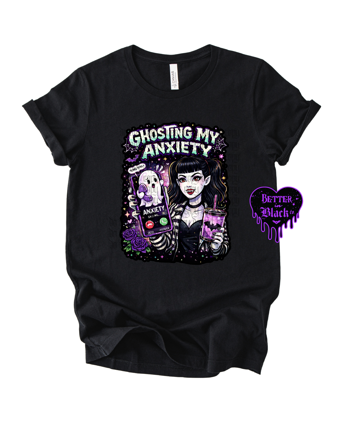 Ghosting my anxiety -  Adult Unisex Tee