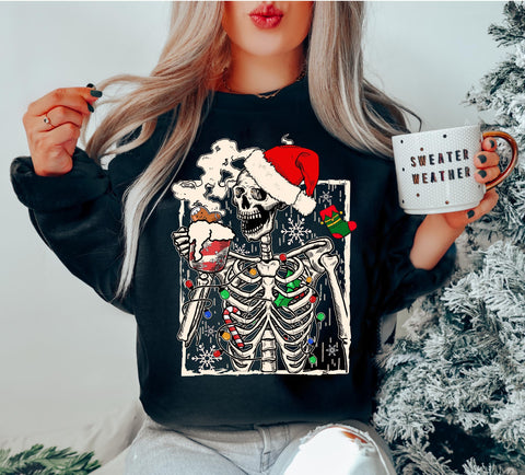 Skeleton Christmas  - Unisex Sweatshirt