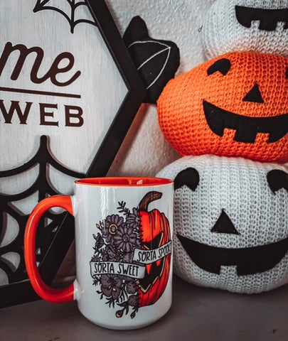Sorta Sweet Sorta Spooky Mug - 15 oz