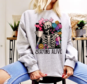 Staying Alive  - Adult Unisex Sweatshirt